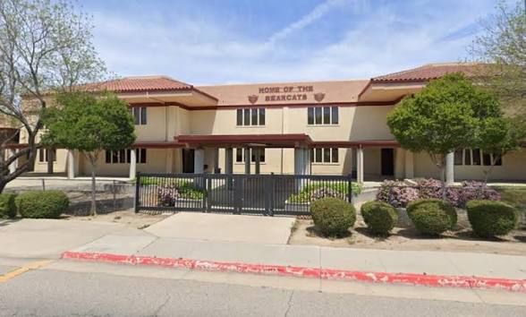 Home of the Bearcats building at Paso Robles High