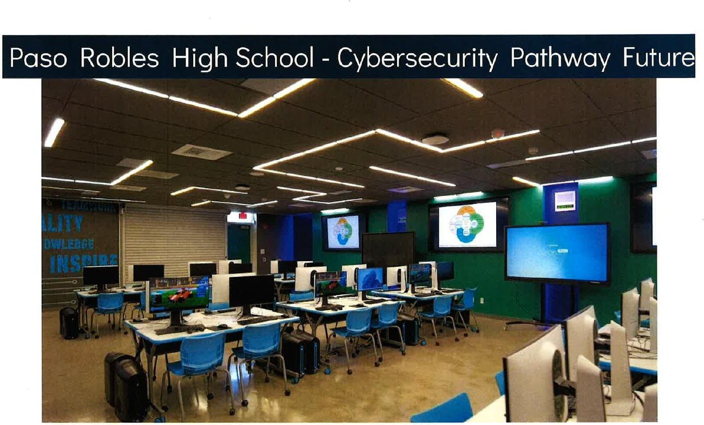 Cybersecurity pathway classroom concept