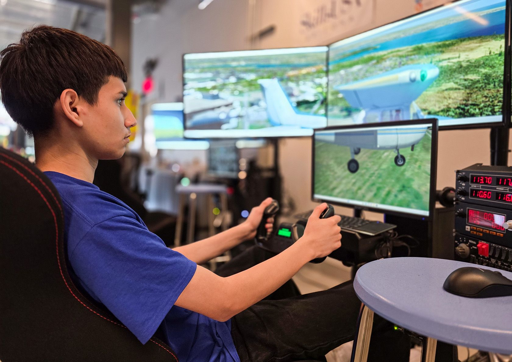Flight simulator training