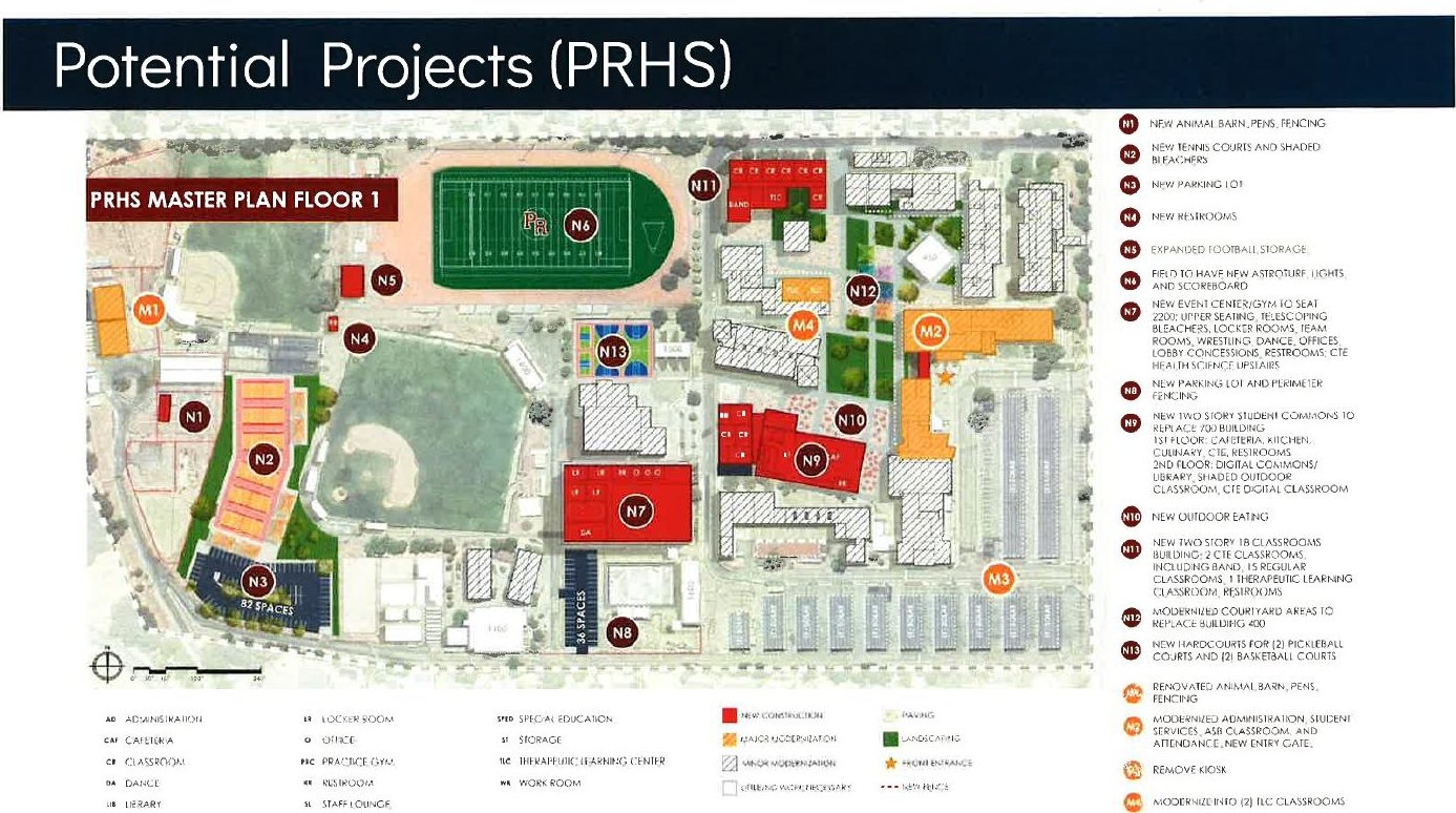 PRHS master plan, floor 1