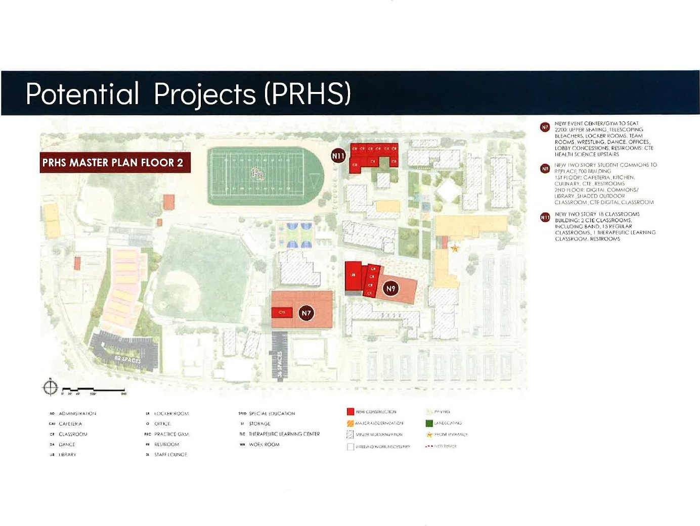PRHS master plan, floor 2